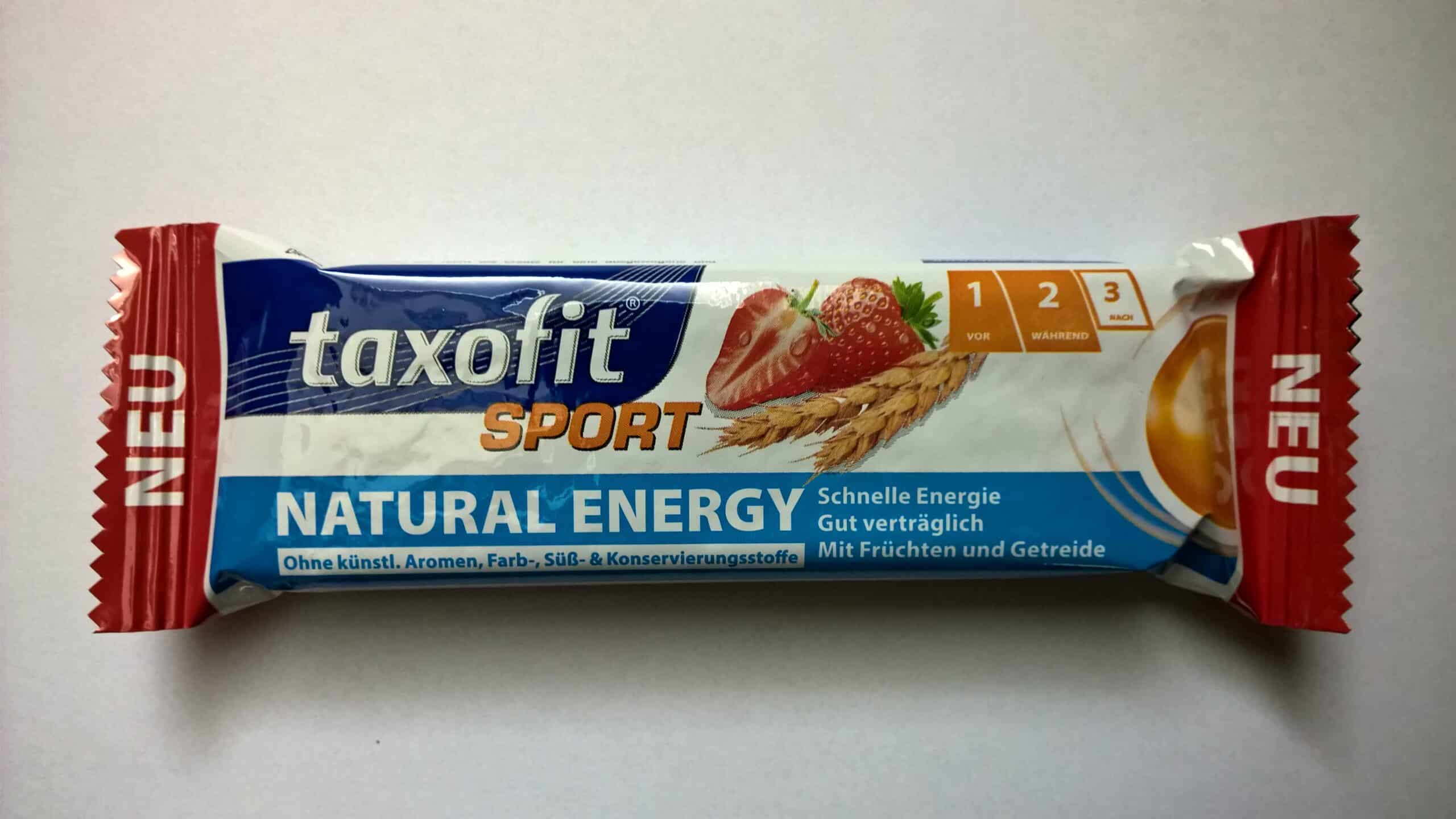 taxofit Sport Natural Energy Riegel Erdbeere