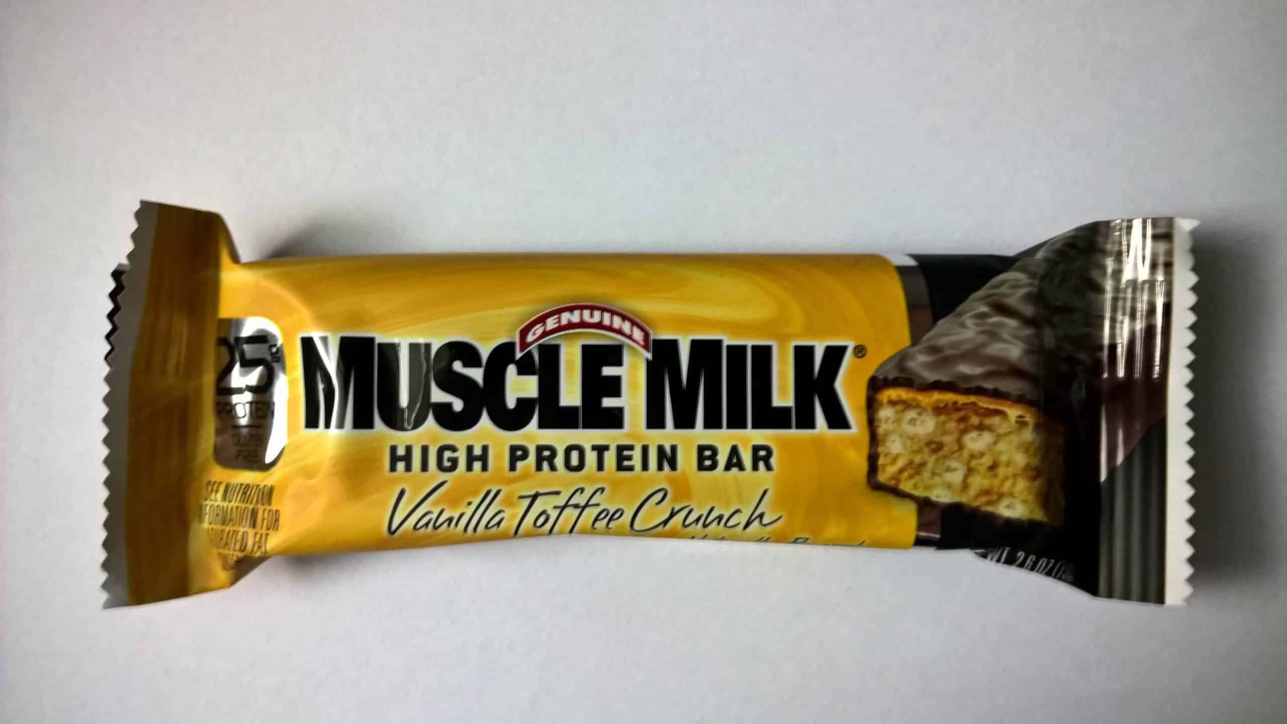 CytoSport Muscle Milk High Protein Bar Vanilla Toffee Crunch
