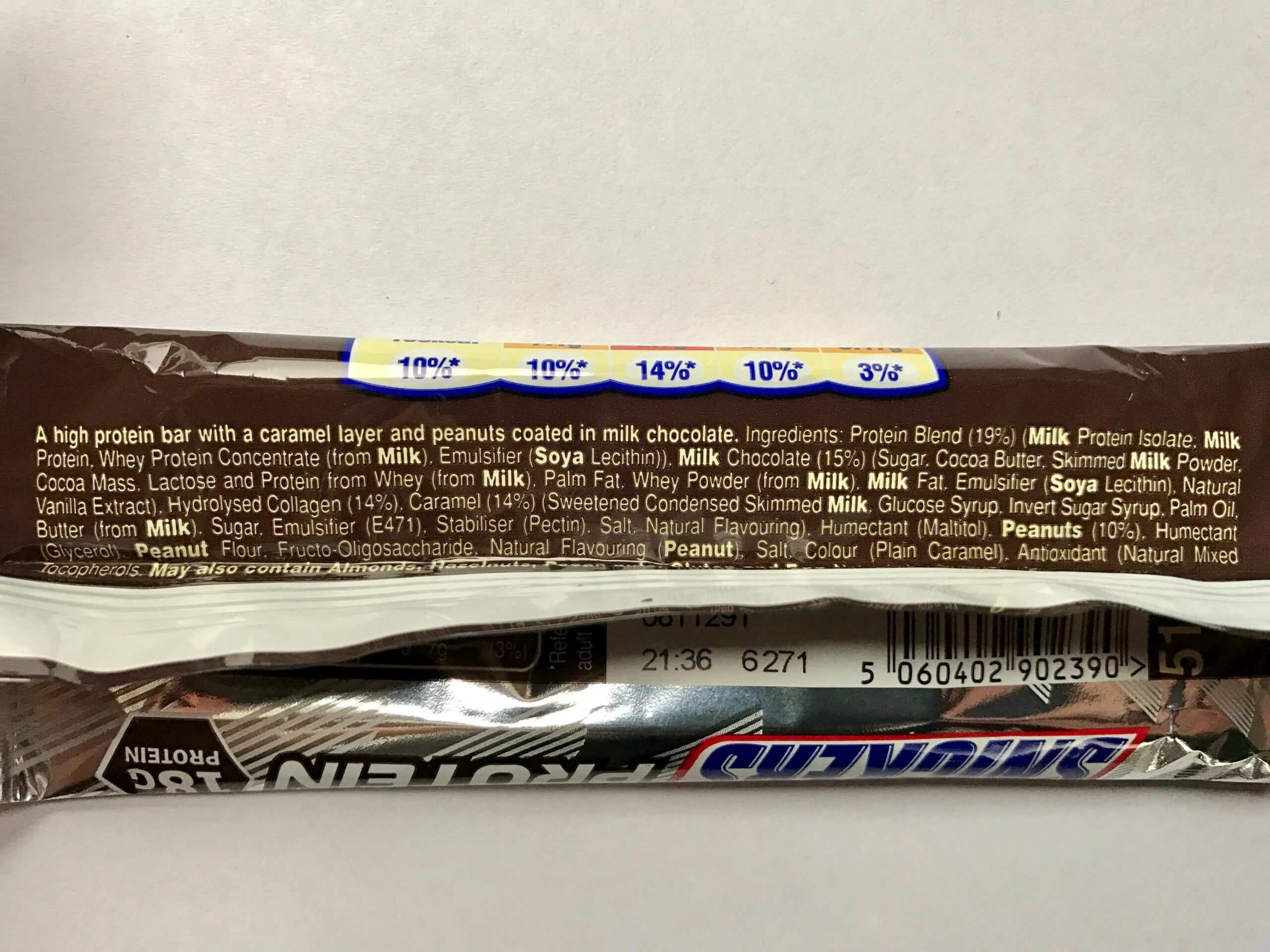 Snickers 18g Protein Eiweißriegel Inhaltsstoffe