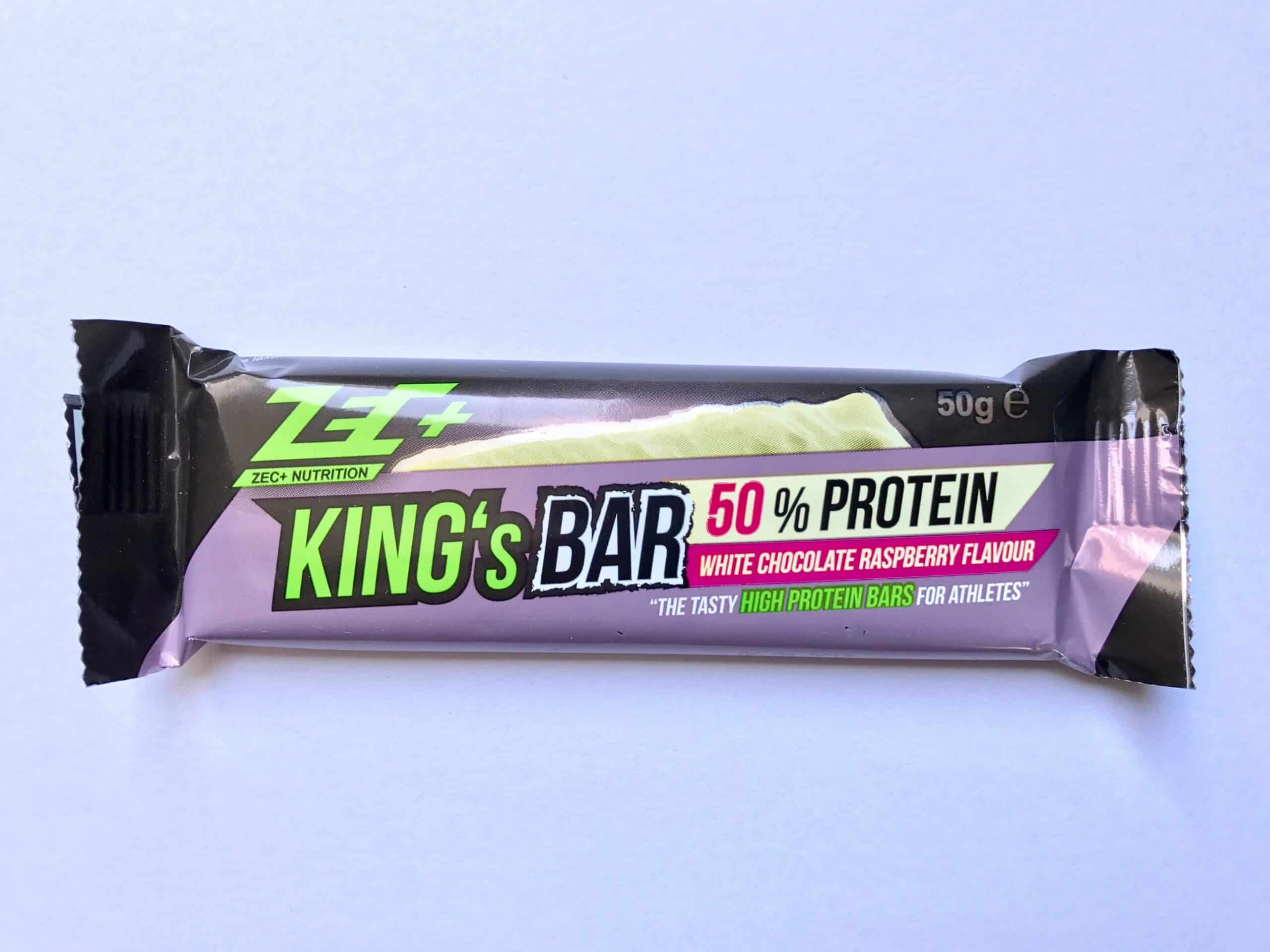 ZEC+ KING'S BAR 50% Protein White Chocolate Raspberry
