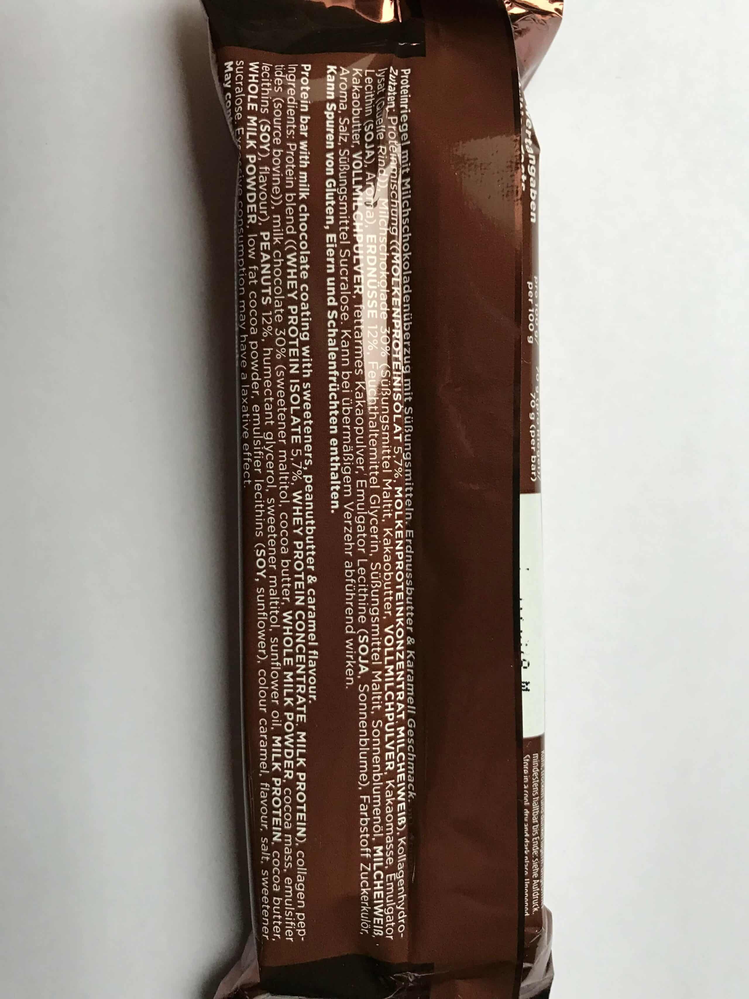 ESN Tasty Bar Chocolate Peanut Butter and Caramel Inhaltsstoffe