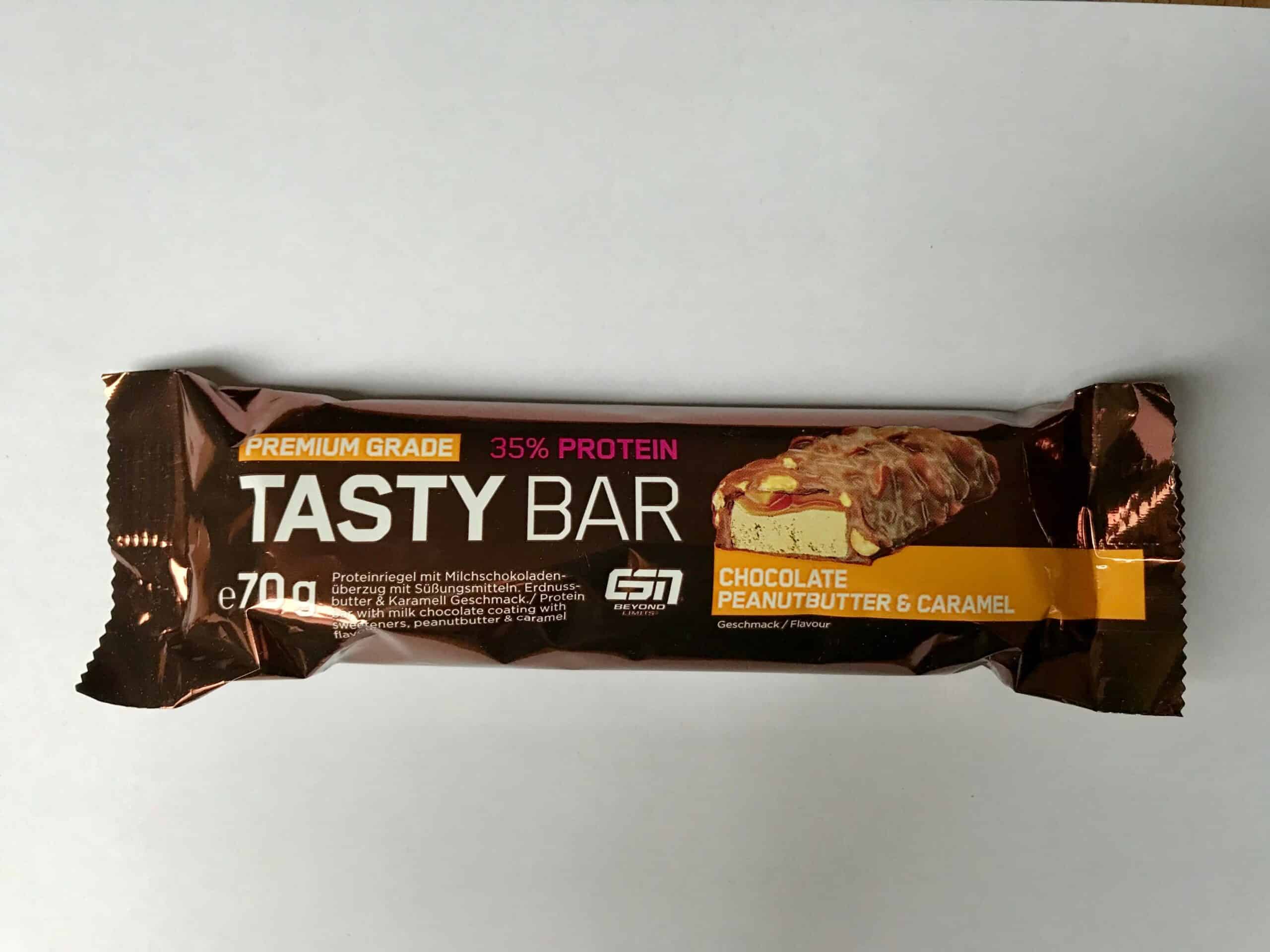 ESN Tasty Bar Chocolate Peanut Butter and Caramel