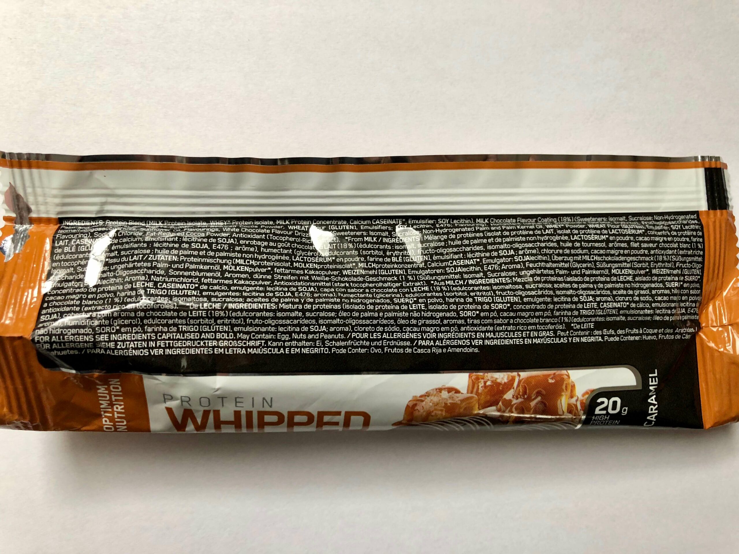 Optimum Nutrition Protein Whipped Bites Salted Caramel Inhaltsstoffe