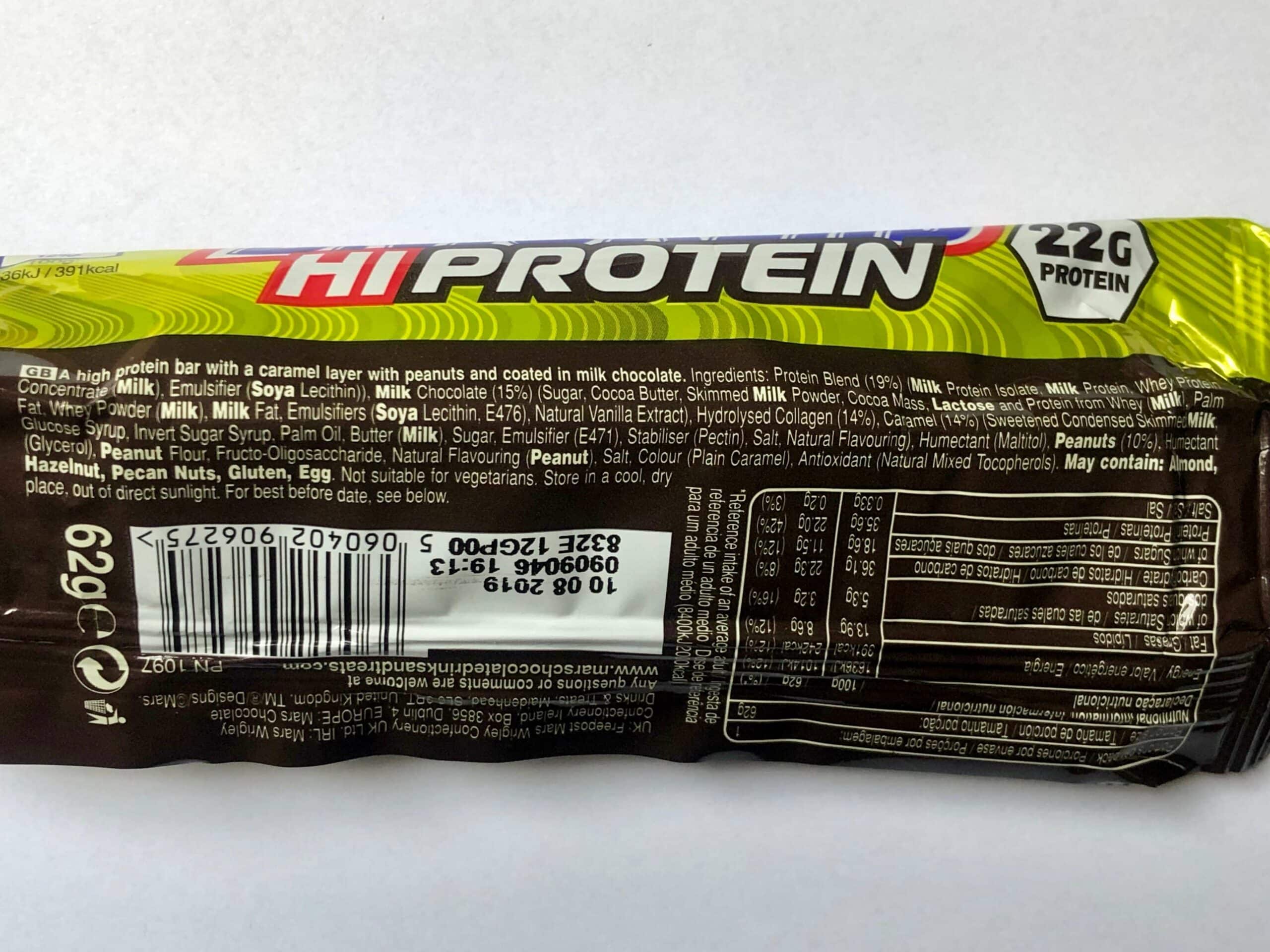 Snickers 22g Hi Protein Eiweißriegel Inhaltsstoffe
