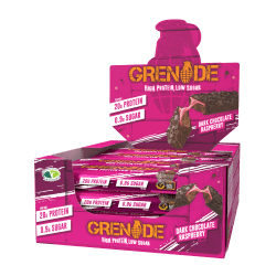 Grenade Grenade Protein Bar - 12x60g - Dark Chocolate Raspberry
