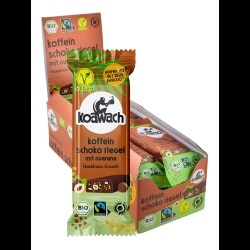 koawach Koffein Schoko Riegel bio - 12x40g - Haselnuss Crunch