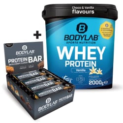 Bodylab24 Whey Schoko-Vanille Deal + Crispy Protein Bar