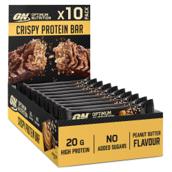 Optimum Nutrition Crispy Protein Bar - 10x65g - Peanut Butter