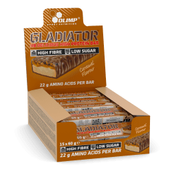 Olimp Gladiator High Protein Bar - 15x60g - Caramel