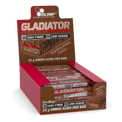 Olimp Gladiator High Protein Bar - 15x60g - Raspberry Dream