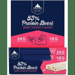 MULTIPOWER 53% Protein Boost Bar - 20x45g - Berry Yoghurt