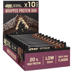 Optimum Nutrition Whipped Protein Bar - 10x60g - Chocolate Rocky Road